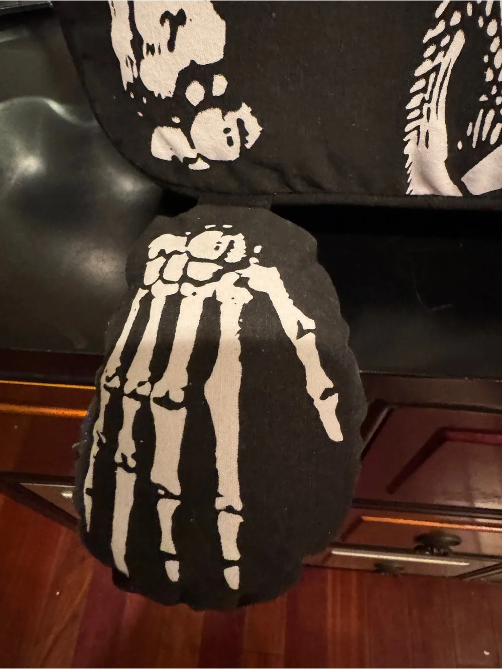 Skeleton Light Up Decorative Pillow